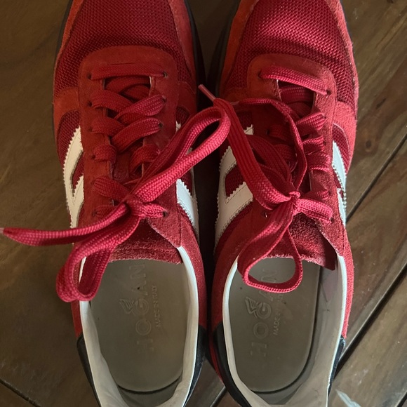 HOGAN Sneakers in Red USA size 9.0 - Picture 5 of 9